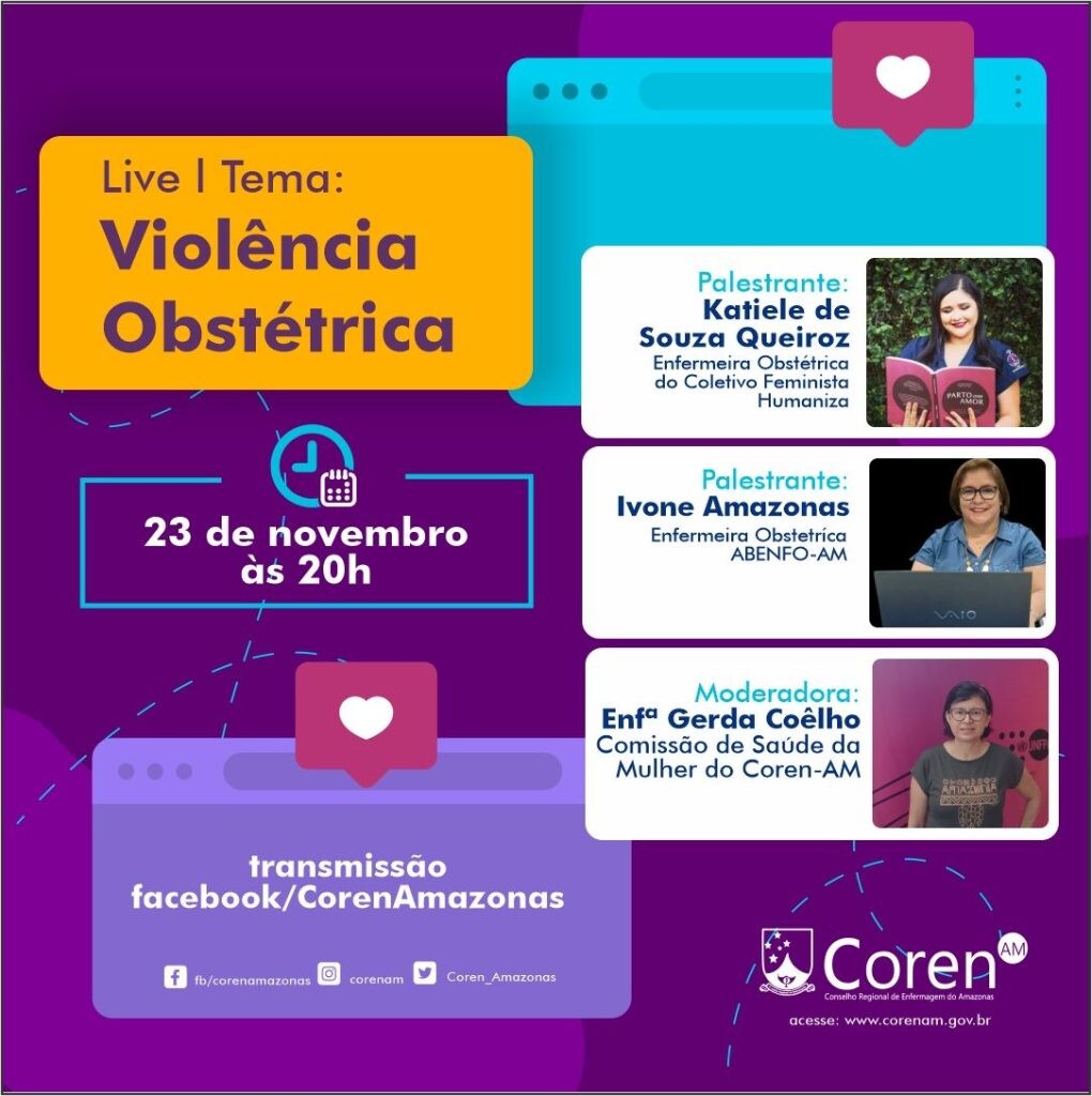 coren-am-realizara-live-sobre-violencia-obstetrica-nesta-quarta-feira