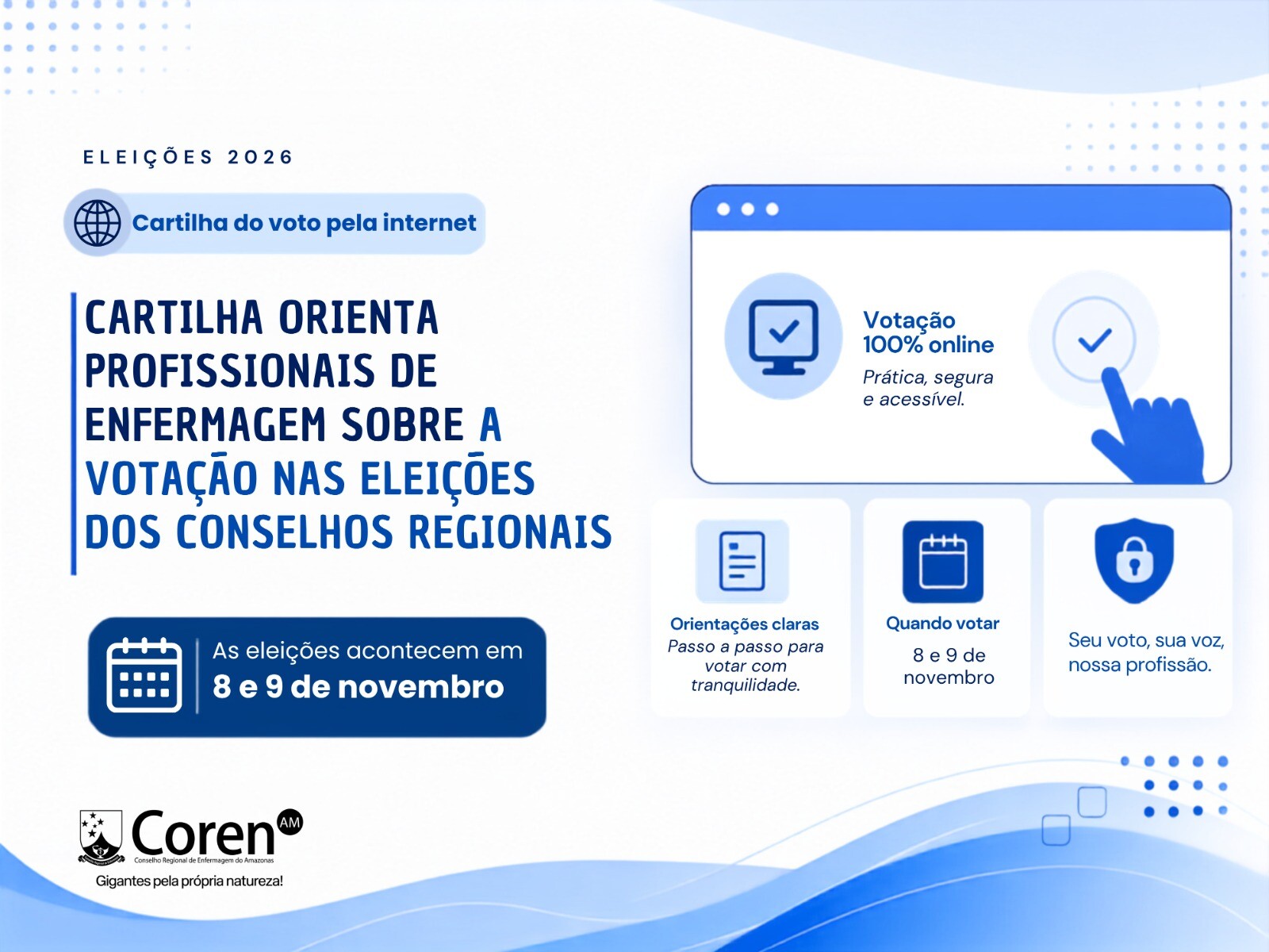 Cofen lança cartilha com orientações para votação nas eleições dos Conselhos Regionais